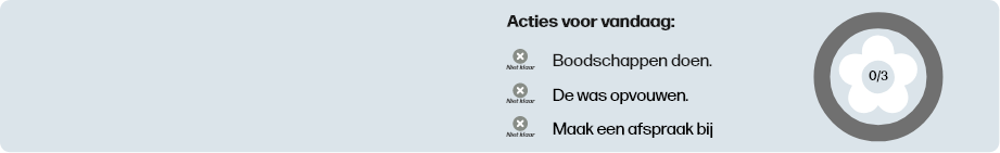 Overzicht van dagtaken